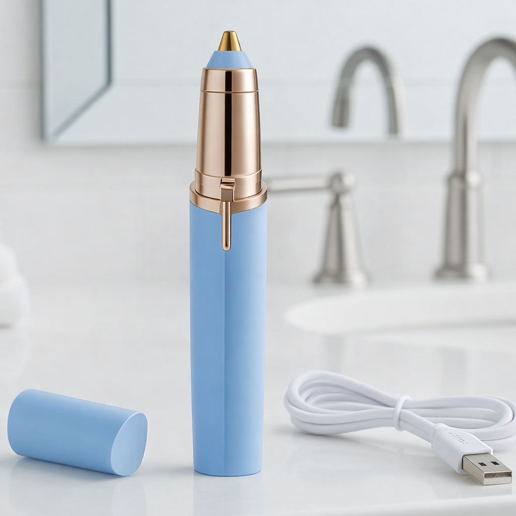 Electric eyebrow trimmer or epilator