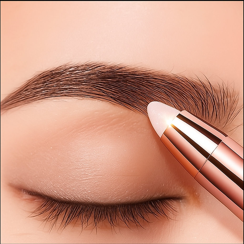 Electric eyebrow trimmer or epilator