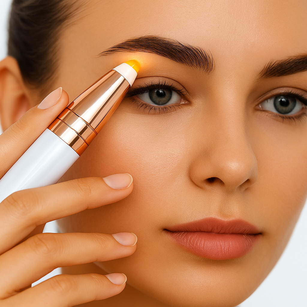 Electric eyebrow trimmer or epilator