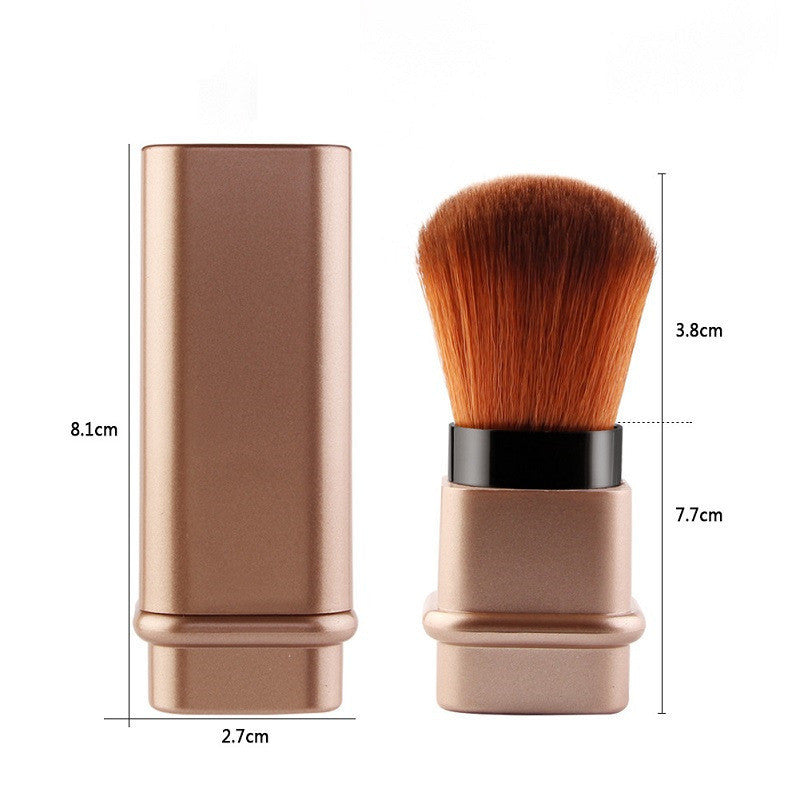 Portable makeup brush