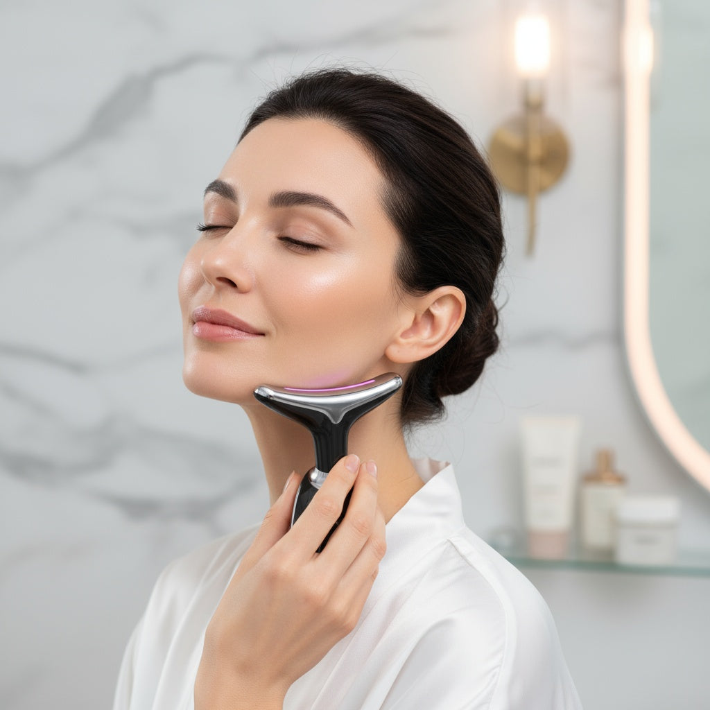 Thermal neck lifting