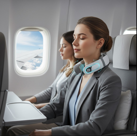 Wireless electronic neck massager