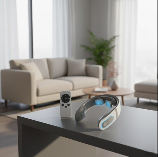 Wireless electronic neck massager