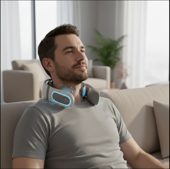 Wireless electronic neck massager