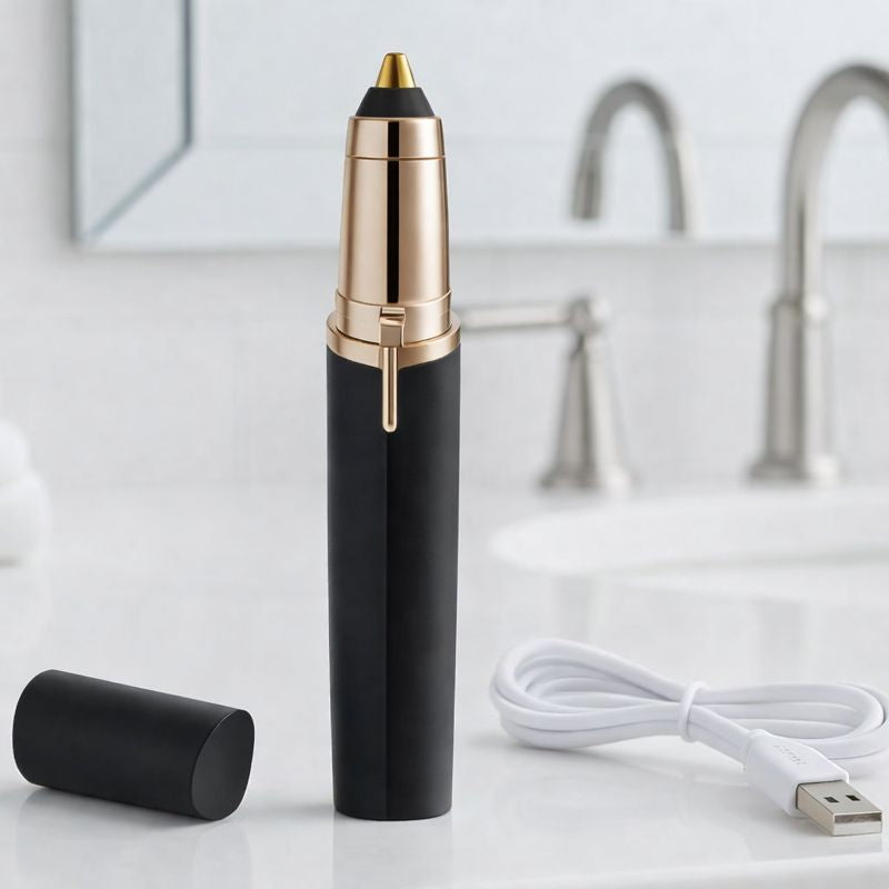 Electric eyebrow trimmer or epilator