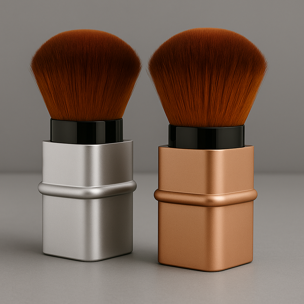 Portable makeup brush