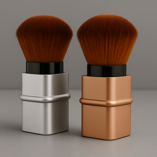 Portable makeup brush