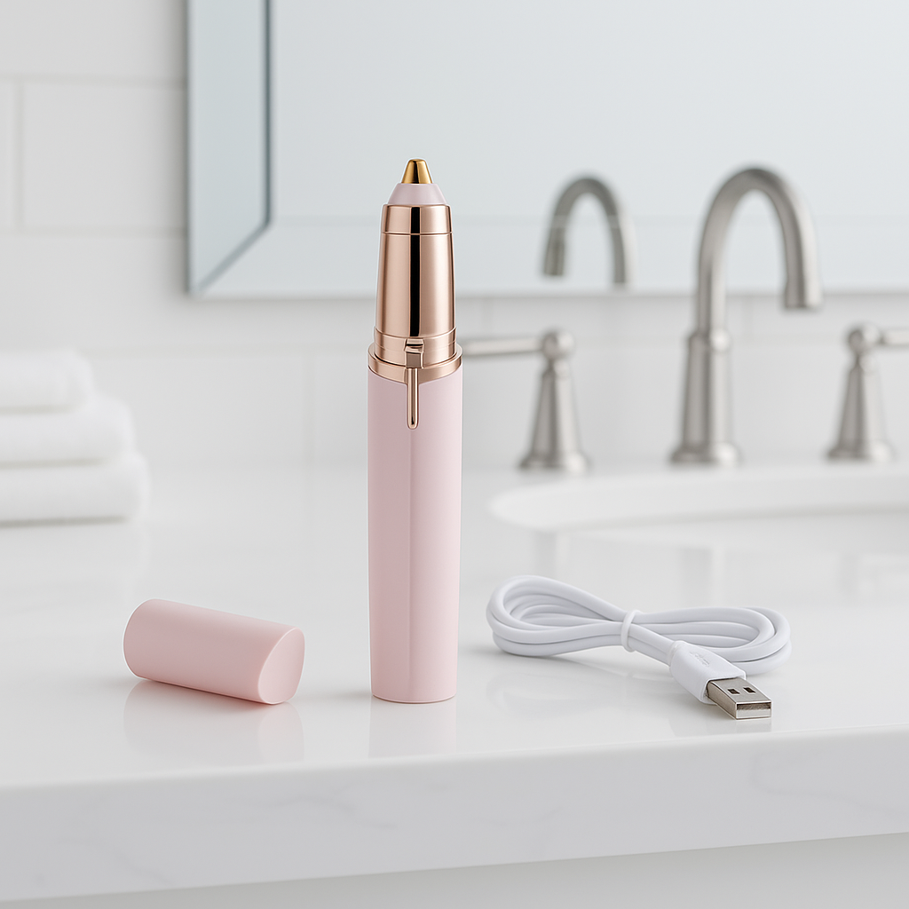 Electric eyebrow trimmer or epilator