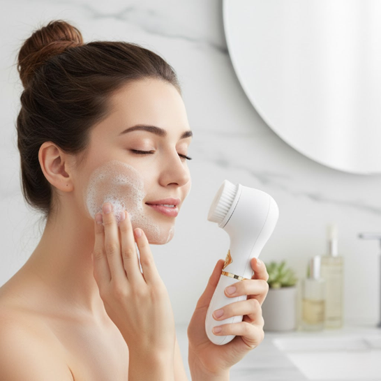 Electric facial cleanser pore